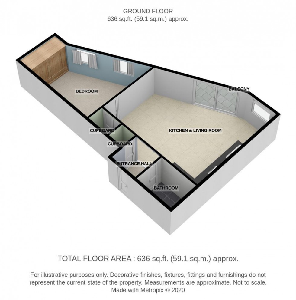 Floorplan for Hampton Apartments, Royal Arsenal Riverside, SE18