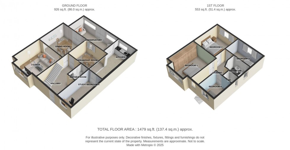 Floorplan for Normanhurst Avenue, Bexleyheath