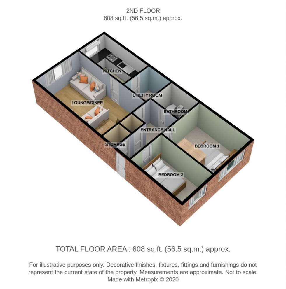 Floorplan for Hanover Way, Bexleyheath