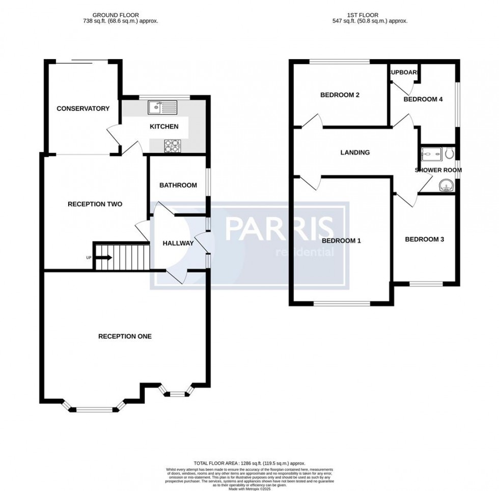 Floorplan for Grace Avenue, Bexleyheath