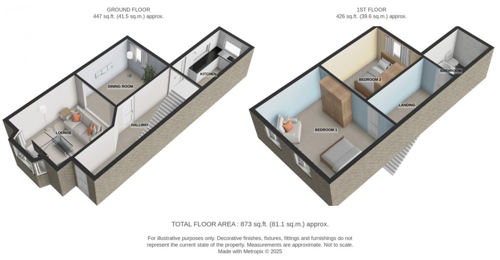 Floorplan for Roydene Road, London