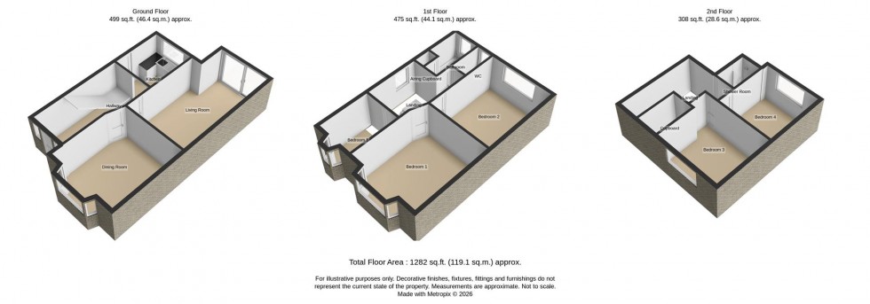 Floorplan for Oakhurst Avenue, Bexleyheath